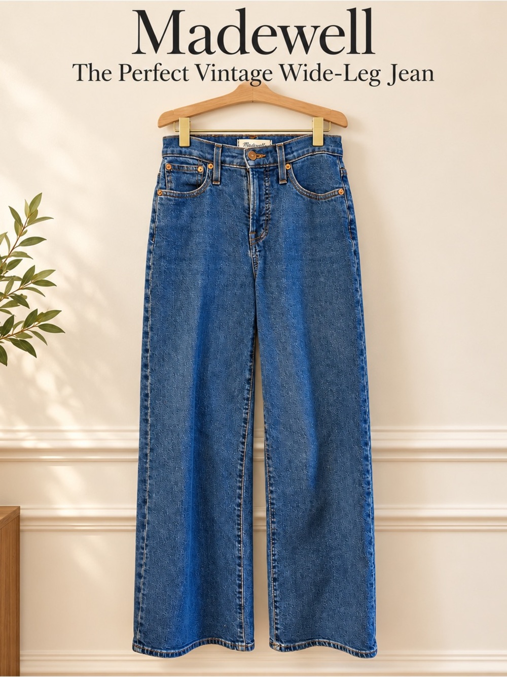 Madewell The Perfect Vintage Wide-Leg Jeans – Size 23P Petite